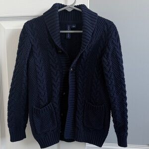 Janie and Jack Navy Cable Knit Kid’s Sweater